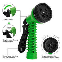 Expandable & Flexible Garden Water Hose w Spray Nozzle