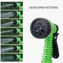Expandable & Flexible Garden Water Hose w Spray Nozzle